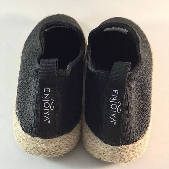 Enjoiya Journey womens espadrilles slip on shoes black size EU 41 US 11 - Picture 4 of 8